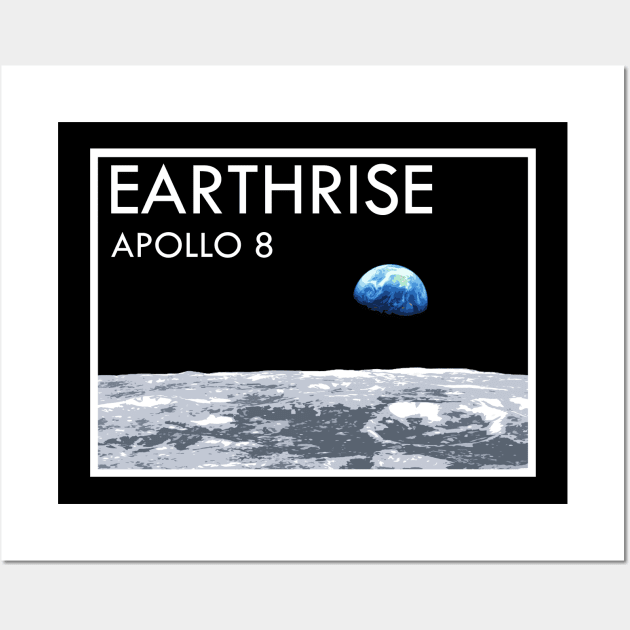 Earthrise Apollo 8 Vintage Ad Wall Art by IORS